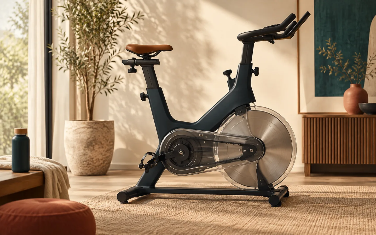 Roue d’inertie du vélo d’appartement : que signifient les kilos ?