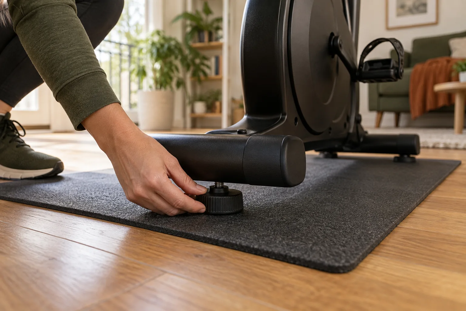 Vélo d’appartement en immeuble : limiter le bruit et les vibrations